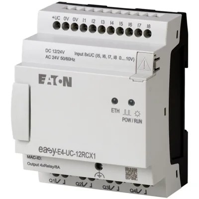 EASY-E4-DC-12TC1 24V DC Power Source With Display Screen Keyboard Ethernet Interface