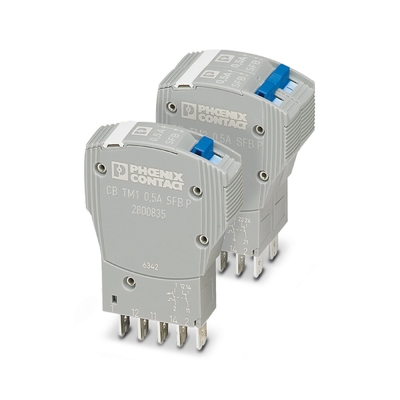 50 V DC Rated 2800835 CB TM1 0.5A SFB P Thermal Magnetic Device Circuit Breakers 5 Poles
