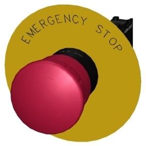 3SU1100-1HB20-1CG0 Emergency Stop Push Trigger Action SIRIUS ACT Complete Unit Mushroom Pushbutton