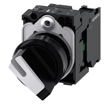 Plastic Short Handle Selector Switch for SIRIUS ACT Complete Unit 3SU1100-2BF60-1BA0