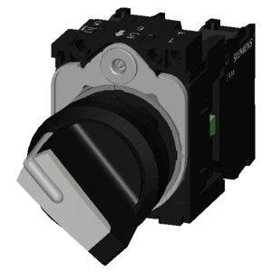 Plastic Short Handle Selector Switch 3SU1100-2BF60-1MA0 for 2 Positions in SIRIUS ACT
