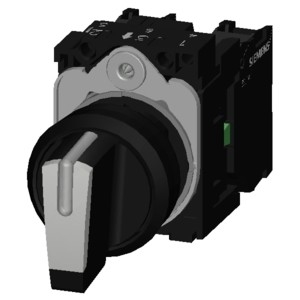 3SU1100-2BL60-1NA0 Short Handle Plastic Selector Switch for SIRIUS ACT Complete Unit