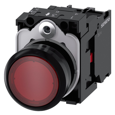 PLC 3SU1102-0AB20-1CA0 SIRIUS ACT Pushbutton Plastic Lighted Red Momentary Screw Terminal