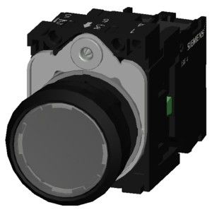 3SU1102-0AB70-1BA0 SIRIUS ACT Complete Unit Pushbutton for Plastic Lighted Flat Button