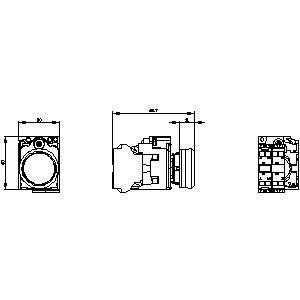 3SU1102-0AB70-3BA0 Plastic Lighted Flat Button Momentary Clear Spring SIRIUS ACT Complete Unit Pushbutton