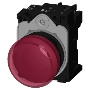 24V AC/DC Plastic Pilot Light for SIRIUS ACT Complete Unit Smooth Lens and Flush Lens