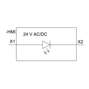 PLC 3SU1102-6AA40-1AA0 SIRIUS ACT Complete Unit Pilot Light 24V AC/DC Plastic Lighted Smooth Lens Flush