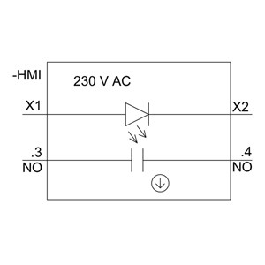 PLC 3SU1106-0AB40-1BA0 SIRIUS ACT Complete Unit Pushbutton Plastic Lighted Flat Momentary