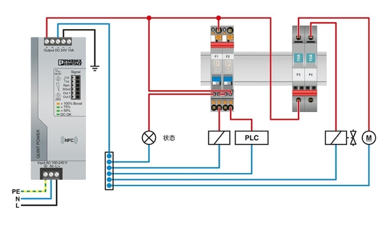 2800861 CB TM1 4A F1 P Circuit Breakers with 50 V DC Rated Voltage and 5 Poles Number