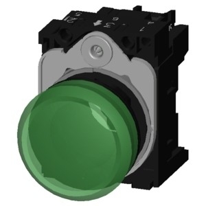 Control with 3SU1106-6AA40-1AA0 SIRIUS ACT Complete Unit Pilot Light