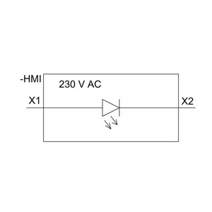 Control with 3SU1106-6AA40-1AA0 SIRIUS ACT Complete Unit Pilot Light