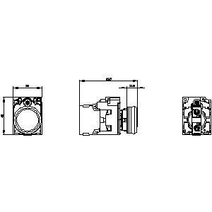 Control with 3SU1106-6AA40-1AA0 SIRIUS ACT Complete Unit Pilot Light