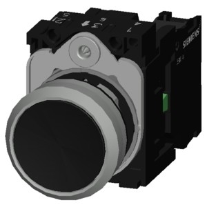 Momentary Metal Shiny Unlighted Flat Button 3SU1150-0AB10-1BA0 SIRIUS ACT Pushbutton