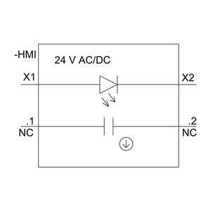 3SU1152-0AB20-1CA0 Metal Shiny Lighted Flat Button for SIRIUS ACT Pushbutton in Red