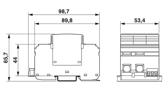 VAL-MS-CN 1000DC-PV/2 V-FM Type 2 Surge Protector Number of Pole 2 2801311