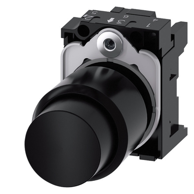 Plastic Unlighted Raised Pushbutton 3SU1200-0FB10-0AA0 for SIRIUS ACT Compact Unit