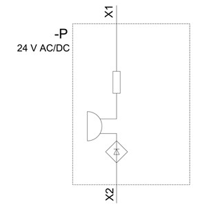 Compact Unit 3SU1200-6KB10-1AA0 Plastic with AC/DC 24V Screw Terminal SIRIUS ACT