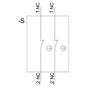 Front-Mounted Screw Terminal 2NC Contact Module for PLC 3SU1400-1AA10-1EA0 SIRIUS ACT