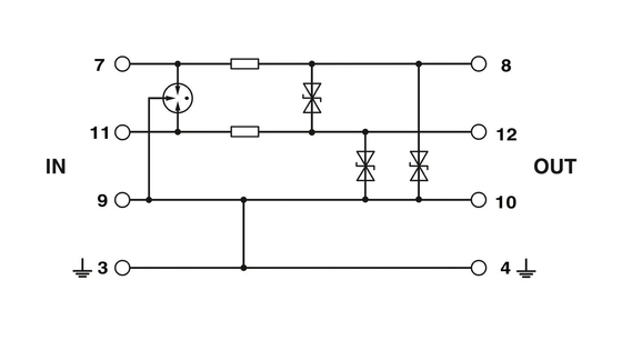 24 V DC Rated Voltage PT 3-24DC-ST Wave Protector Plugin with 2 Poles and Number of Pole 2