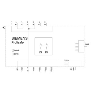 PLC 3SU1400-1LL10-1BA1 Profinet Safety Standard Black Sirius ACT Profinet Interface Module