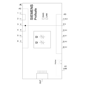 PLC 3SU1400-1LL10-1BA1 Profinet Safety Standard Black Sirius ACT Profinet Interface Module