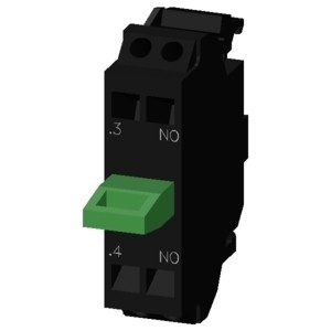 PLC 3SU1400-2AA10-3BA0 SIRIUS ACT Contact Module with 1NO Spring-Loaded Terminal