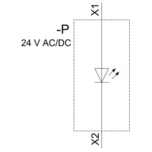 Front Mounting SIRIUS ACT LED Module with Spring-Loaded Terminal 3SU1401-1BB60-3AA0