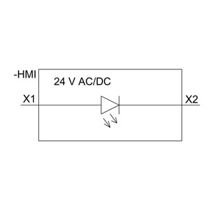 Front Mounting SIRIUS ACT LED Module with Spring-Loaded Terminal 3SU1401-1BB60-3AA0