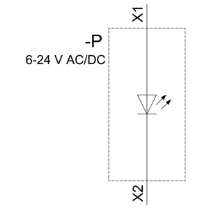 SIRIUS ACT LED Module with Front Mounting and Screw Terminal PLC 3SU1401-1BG60-1AA0