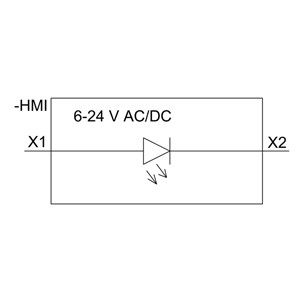 SIRIUS ACT LED Module with Front Mounting and Screw Terminal PLC 3SU1401-1BG60-1AA0