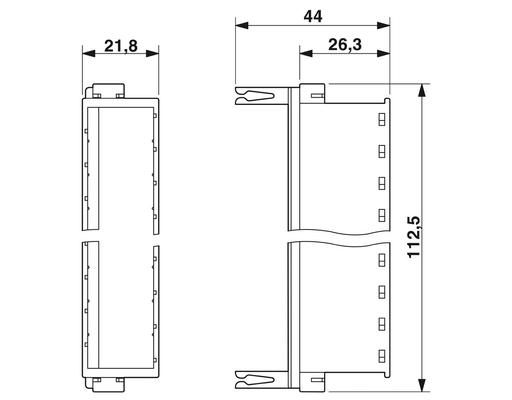 Industrial Applications 2838610 CTM 10-MAG Template with 2 Poles