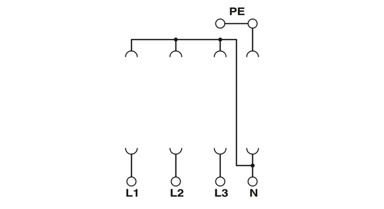 VAL-MS/3 1-BE Type 2 Surge Protector Base with 1 Pole and Rated Voltage 2838885