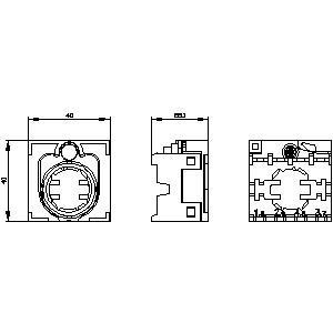 PLC 3SU1500-0BA10-0AA0 Plastic 4 Places B SIRIUS ACT Holder Durable and Long-Lasting