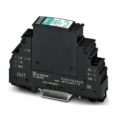2839185 PT 2X1VA-120AC-ST Surge Protector Plug for 120V AC Rated Circuits