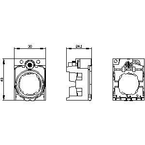 3SU1510-0AA10-0AA0 Metal Shiny 3 Places A SIRIUS ACT Holder Durable and Long-Lasting