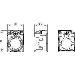 PLC 3SU1550-0AA10-0AA0 Universal Plastic Metal 3 Places A SIRIUS ACT Holder Buyers