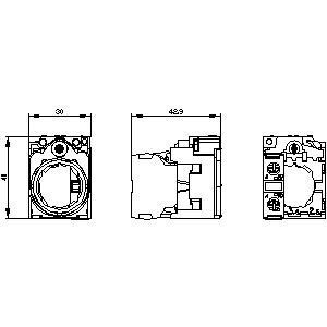 Universal Plastic Metal Holder for SIRIUS ACT Module 3SU1550-1AA10-1BA0 Screw Terminal