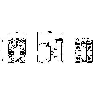 Universal Plastic Metal PLC 3SU1550-1AA10-1NA0 with 2NO SIRIUS ACT Holder and Module