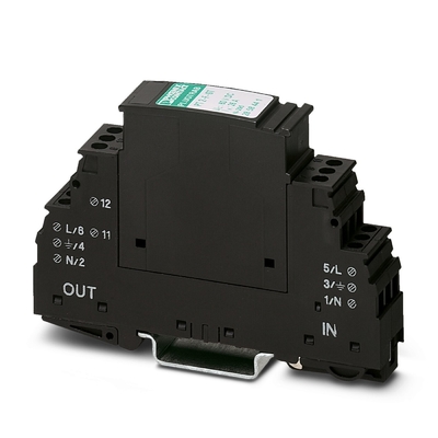 1 Pole 2839282 PT PT-BE/FM Type 3 Surge Protector Base with Rated Voltage