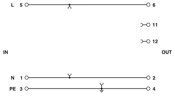 1 Pole 2839282 PT PT-BE/FM Type 3 Surge Protector Base with Rated Voltage