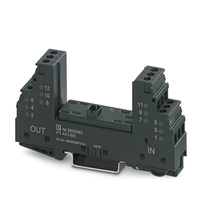 1 Pole 2839363 PT 4X1-BESurge Protector Base Rated Voltage 4X1-BE for Industrial Safety