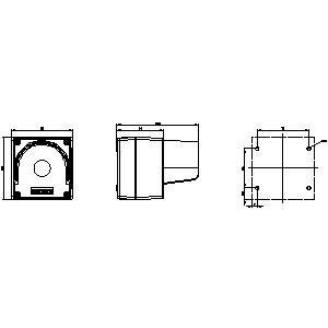 PLC 3SU1801-0AA00-0AC2 22mm Round Yellow Enclosure for Control Devices and 1 Control Point
