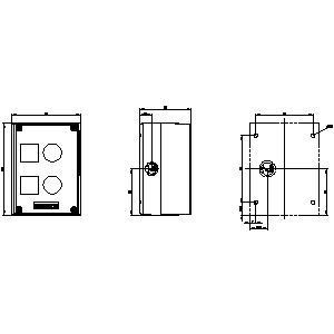 PLC 3SU1802-0AA00-0AB1 Grey SIRIUS ACT Enclosures for Surface Plastic 2 Command Points