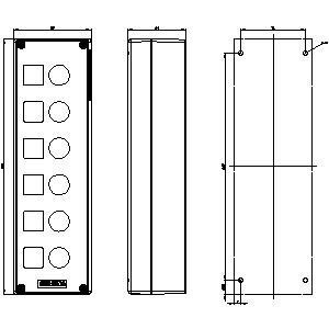 PLC 3SU1806-0AA00-0AB1 Plastic 6 Command Points SIRIUS ACT Enclosures for Surface