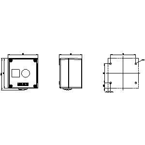 PLC 3SU1851-0AA00-0AB1 Durable Metal Enclosure for 22mm Round Command Devices Top Gray