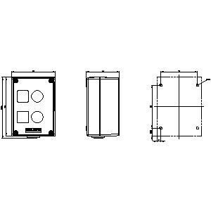 Grey SIRIUS ACT Enclosures for Surface 2 Command Points Metal Matt 3SU1852-0AA00-0AB1