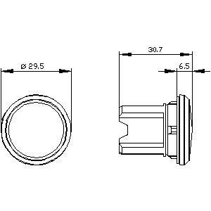 PLC 3SU1950-0FA80-0AA0 SIRIUS ACT Accessories Metal Shiny Grey/Silver Blind Blanking Plug