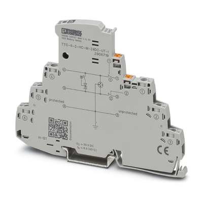 TTC-6-2-HC-M-UT-I Surge Protector with 2 Poles and 24V DC Rated Voltage