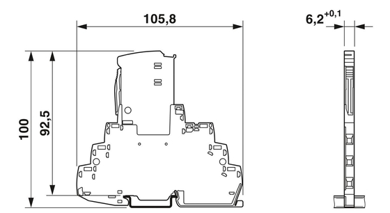 TTC-6P-2-HC-M-24DC-PT-I Surge Protector 2 Pole and 24V DC Rated Voltage for Protection