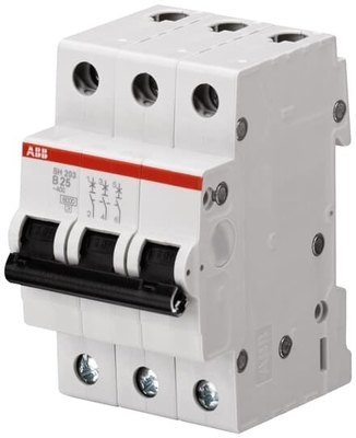 MCB SH203-B63 Miniature Circuit Breaker Number of Pole 3 B 63A Rated Frequency Hz 50